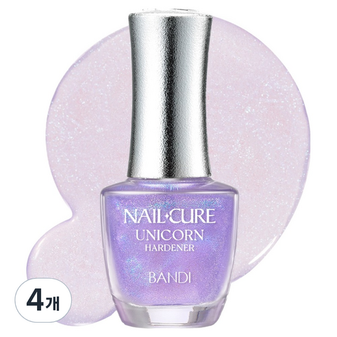 반디 네일큐어 유니콘 하드너, 7ml, 4개
