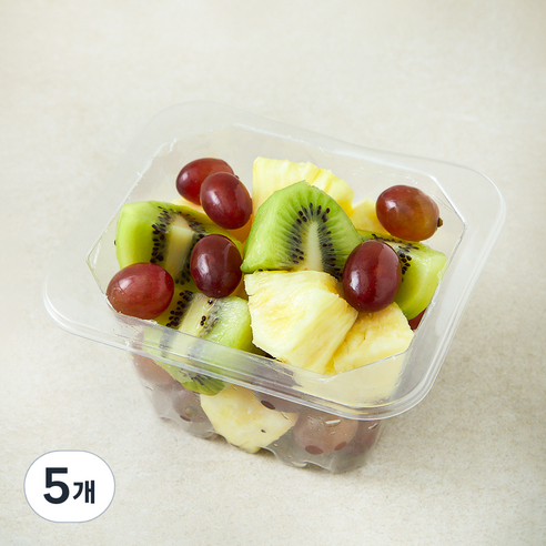 All바른농장 파인애플 키위 적포도 골고루 혼합팩 4, 5개, 300g