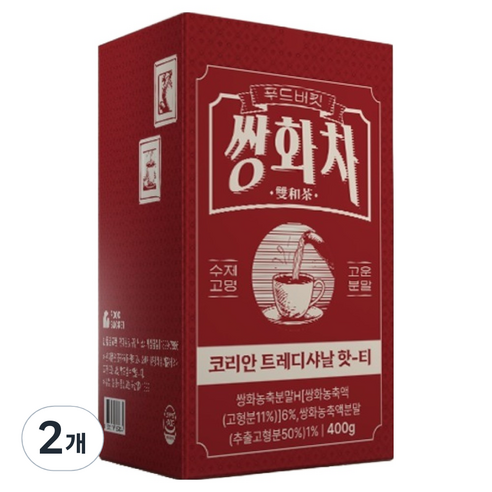 푸드버킷 쌍화차, 2개, 1개입, 400g