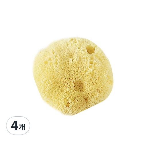 뷰티풀스킨 아기 목욕용 해면 라지, 4개