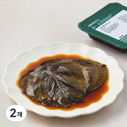집반찬연구소 간장 깻잎 장아찌, 100g, 2개