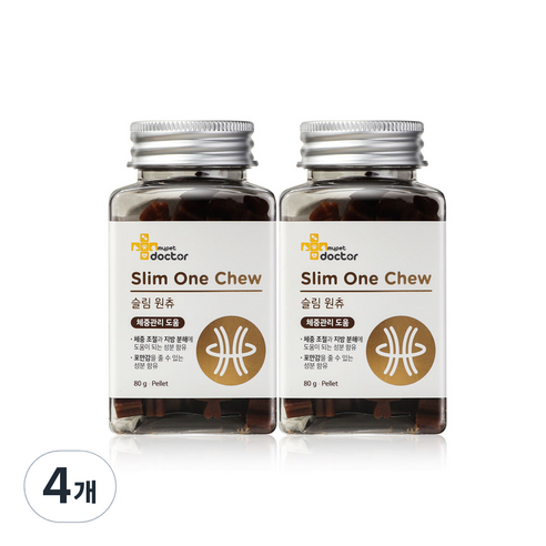 마이펫닥터 강아지 원츄 영양제, 다이어트(체중감소), 80g, 4개
