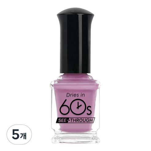 위드샨 60초 컬러 매니큐어 시스루 타입 9ml, M86 플뢰르, 5개