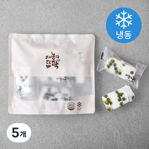 자농의뜨락 완두백설기 (냉동), 50g, 5개입, 5개