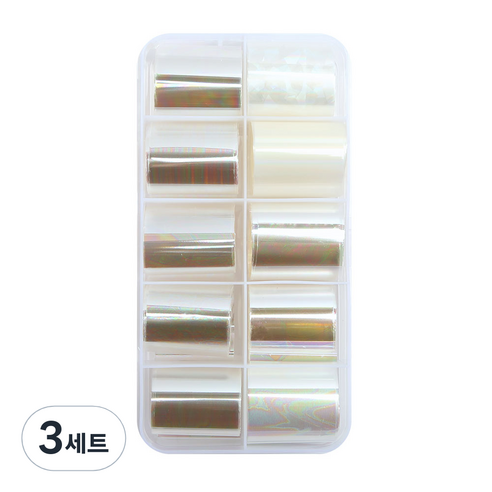 젤로젤로 네일 호일 필름 10종 세트, 1 오로라, 3세트