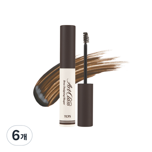 투쿨포스쿨 아트클래스 브로우 디자이닝 쉐이퍼 4ml, 6개, 2호 다크 브라운