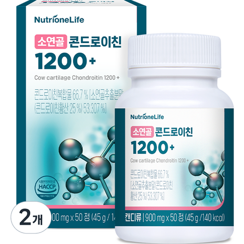 뉴트리원 소연골 콘드로이친 1200+ 45g, 50정, 2개