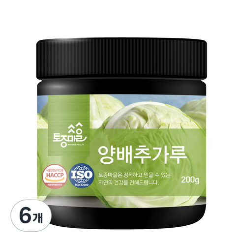 토종마을 양배추가루, 200g, 6개