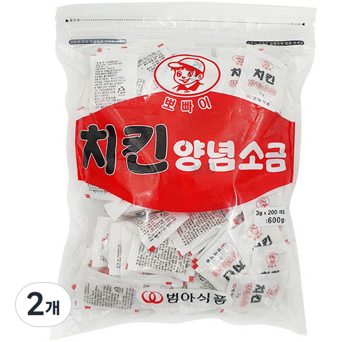범아뽀빠이 치킨 양념소금 200p, 2개, 600g