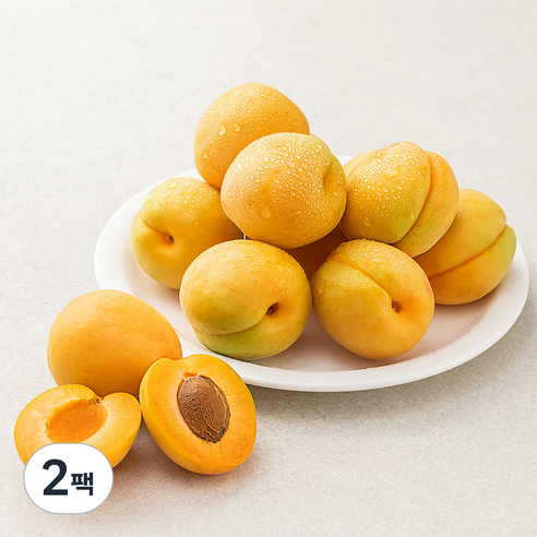 새벽경매 하우스 살구, 500g(6~9입), 2팩