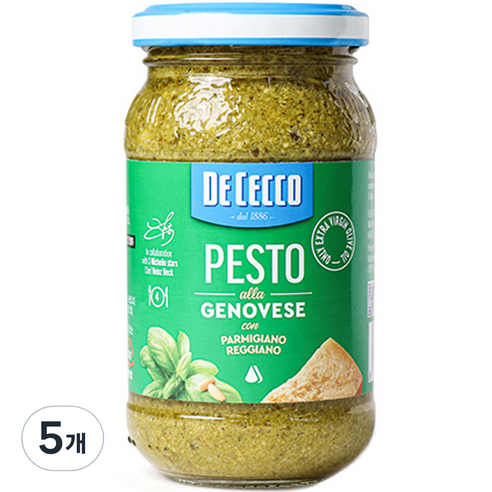 데체코 바질 페스토, 190g, 5개