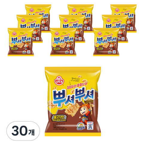 오뚜기 뿌셔뿌셔 불고기맛, 90g, 30개