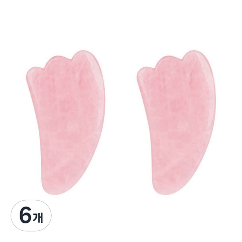 아리코 옥석 고양이 발바닥 림프 마사지기, 6개, 로즈쿼츠