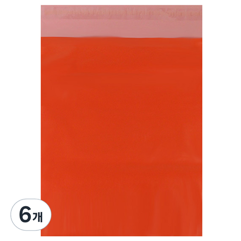 아이엔피 LDPE 택배봉투 오렌지 50p, 6개