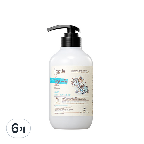 제이멜라 인 프랑스 디즈니 레이지 바이브 헤어 트리트먼트, 6개, 500ml