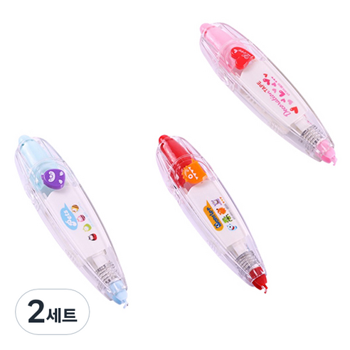 마켓감성 일기장식 교정 스티커 3종 세트, E, 2세트