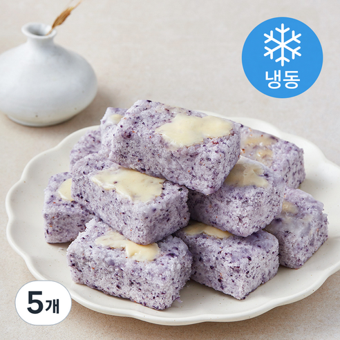 착한떡 블루베리치즈설기 (냉동), 45g, 5개, 10개입