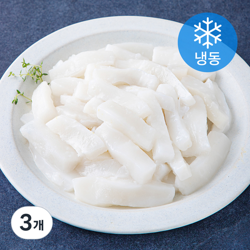 고등어청년 대왕 오징어 몸채 (냉동), 3개, 1kg