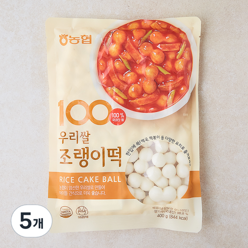 아름찬 농협 우리쌀 조랭이떡, 400g, 5개