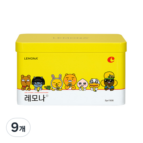 레모나 카카오프렌즈 레모나산 랜덤발송 150p, 300g, 9개
