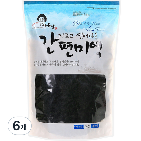 안옥남 자르고 씻어나온 간편미역, 300g, 6개