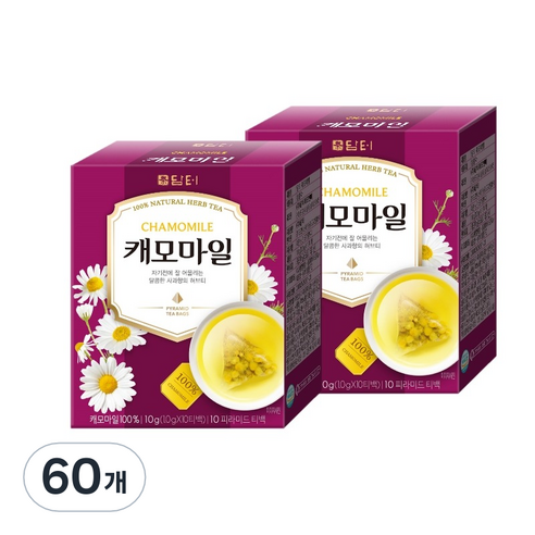 담터 캐모마일 삼각티백, 1g, 10개입, 6개
