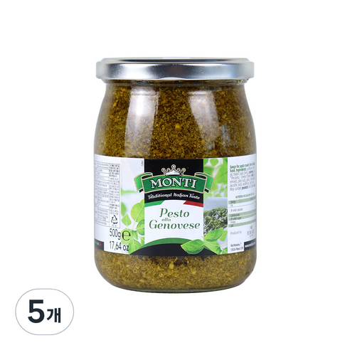 몬티 바질 페스토 소스, 500g, 5개