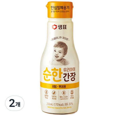 샘표 우리 아이 순한 간장 비빔 볶음용, 200ml, 1개 어린이식품