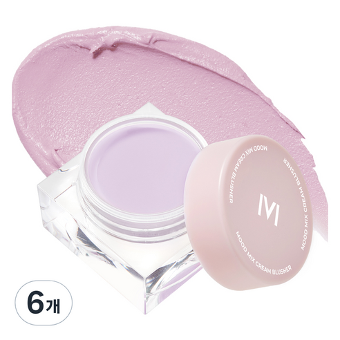 매드피치 무드 믹스 크림 블러셔 10g, 라일락 블러셔, 6개