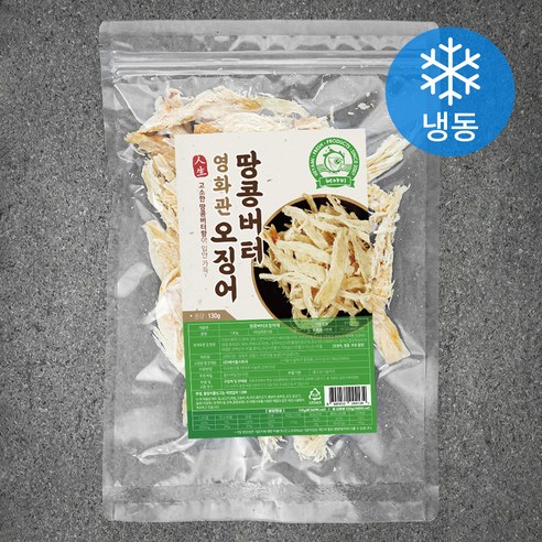 해야미 땅콩버터 오징어채 (냉동), 1개, 130g