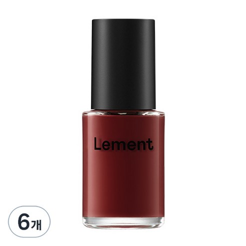 르멘트 컬러 네일, 카민 레드, 14ml, 6개