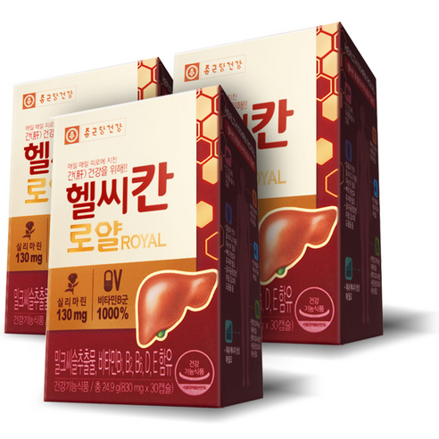 종근당건강 헬씨칸 로얄 밀크시슬, 30정, 3개
