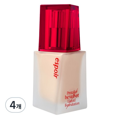 에스쁘아 프로 테일러 파운데이션 비 벨벳 SPF22 PA++ 30g, 아이보리, 4개