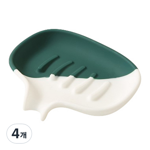 블럭마트 투톤컬러 비누받침, TYPE9, 4개