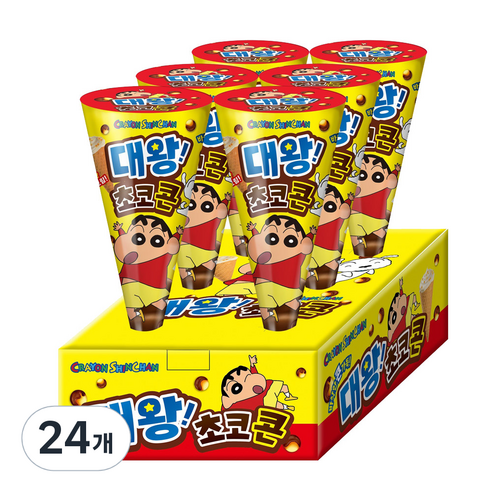 짱구 대왕 초코콘, 30g, 24개