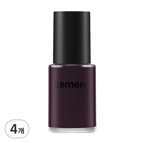 르멘트 컬러 네일, 19 블랙베리 시럽, 14ml, 4개
