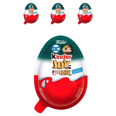 킨더 조이 초콜릿 DC코믹스, 20g, 4개