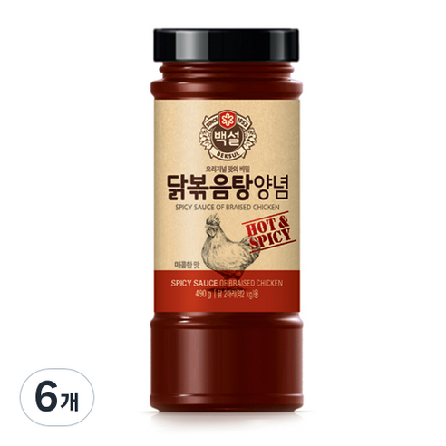 백설 닭볶음탕 양념, 490g, 6개