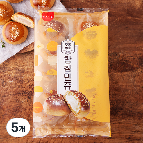 삼립 주종발효 참참 만쥬, 32g, 10개입, 5개
