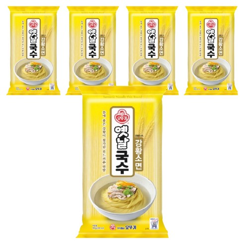 오뚜기 강황국수 소면, 900g, 5개