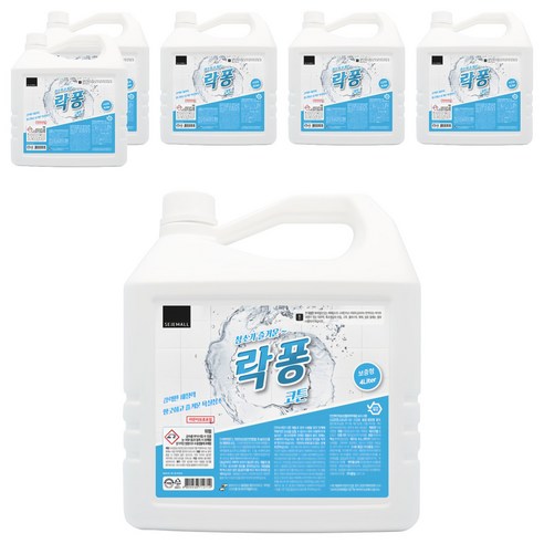 락퐁 욕실세정제 코튼향, 4L, 6개