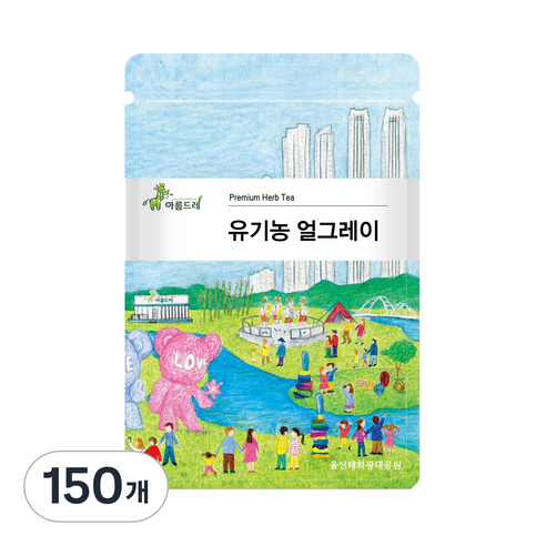 아름드레 유기농 얼그레이 홍차 삼각티백, 1.3g, 25개입, 6개