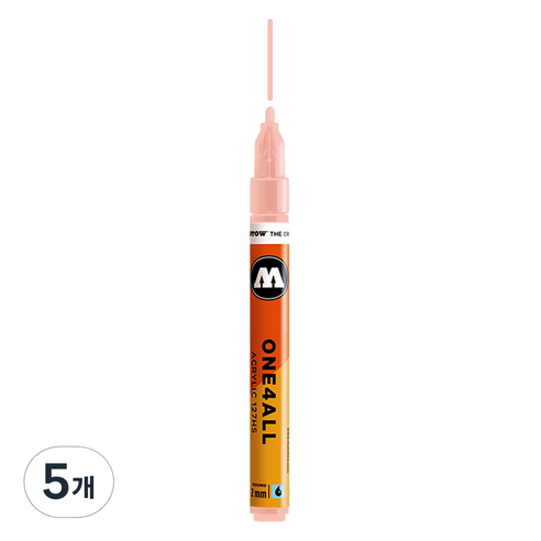 모로토우 원포올 아크릴 마카 2mm 127HS 207 skin pastel, 5개