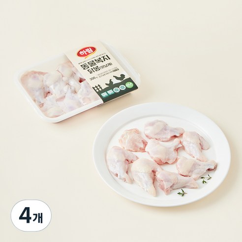 하림 동물복지 닭봉 윗날개 (냉장), 300g, 4개