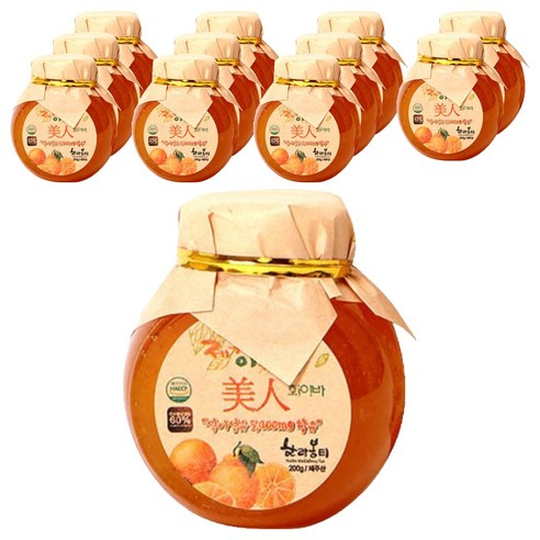 제주이야기 미인 화이바 꼬마 한라봉차, 200g, 1개입, 12개