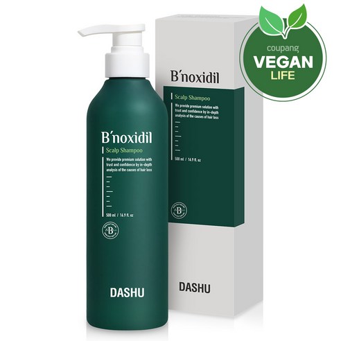다슈 비녹시딜 스칼프 샴푸 그리너리솝향 500ml, 1개