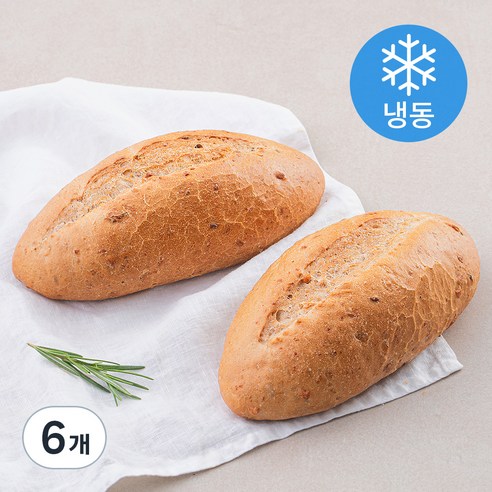 곰곰 호두 깜빠뉴 (냉동), 250g, 6개