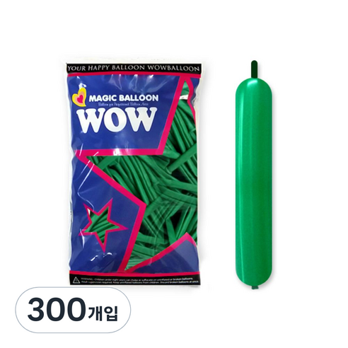 막대풍선260, 기본그린, 300개입