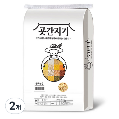 곳간지기 현미찹쌀, 2개, 10kg