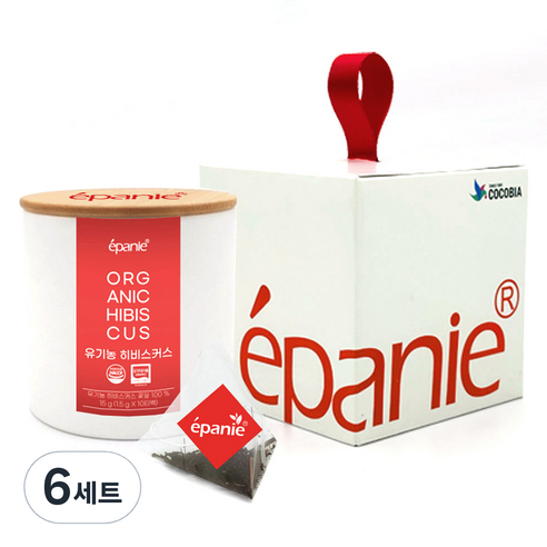 에빠니 유기농 히비스커스 허브차 선물세트, 6세트